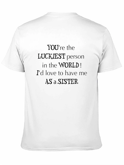 Lucky Sister Black Crew Neck T-Shirt