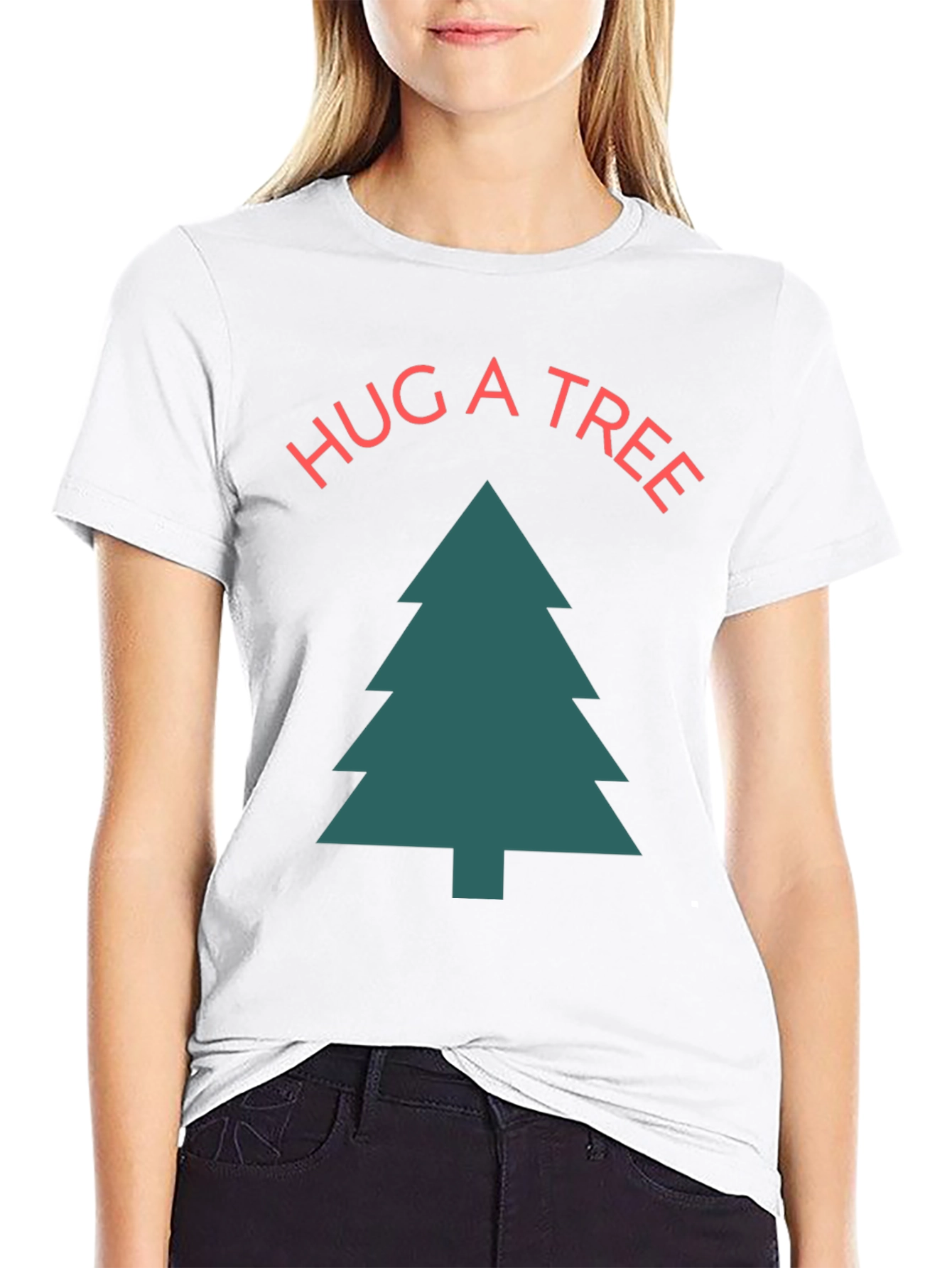 Hug a Tree Graphic Tee - Unisex Cotton T-Shirt