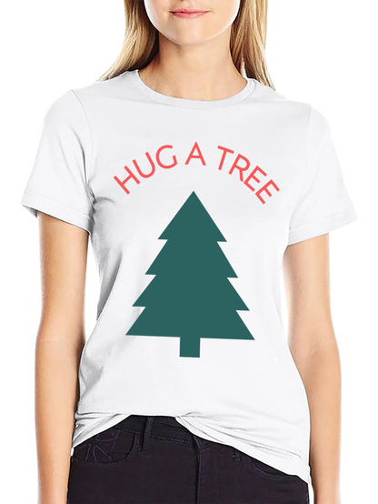 Hug a Tree Graphic Tee - Unisex Cotton T-Shirt