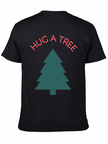 Hug a Tree Graphic Tee - Unisex Cotton T-Shirt