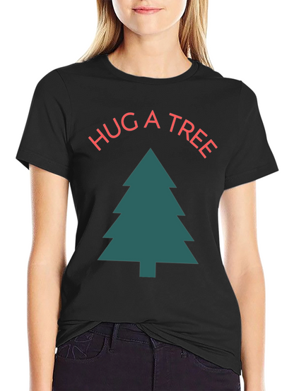 Hug a Tree Graphic Tee - Unisex Cotton T-Shirt