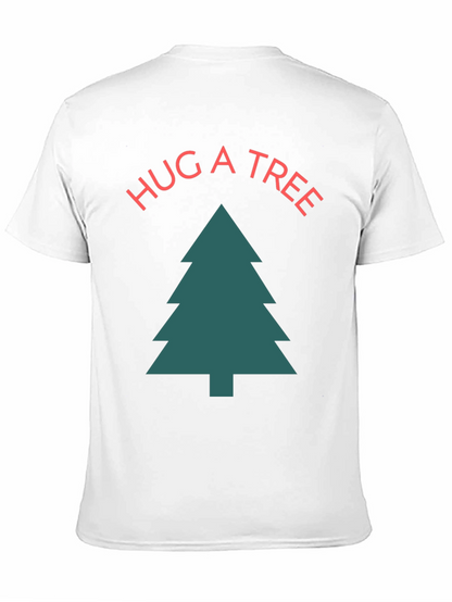 Hug a Tree Graphic Tee - Unisex Cotton T-Shirt