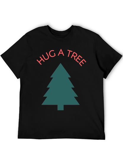 Hug a Tree Graphic Tee - Unisex Cotton T-Shirt