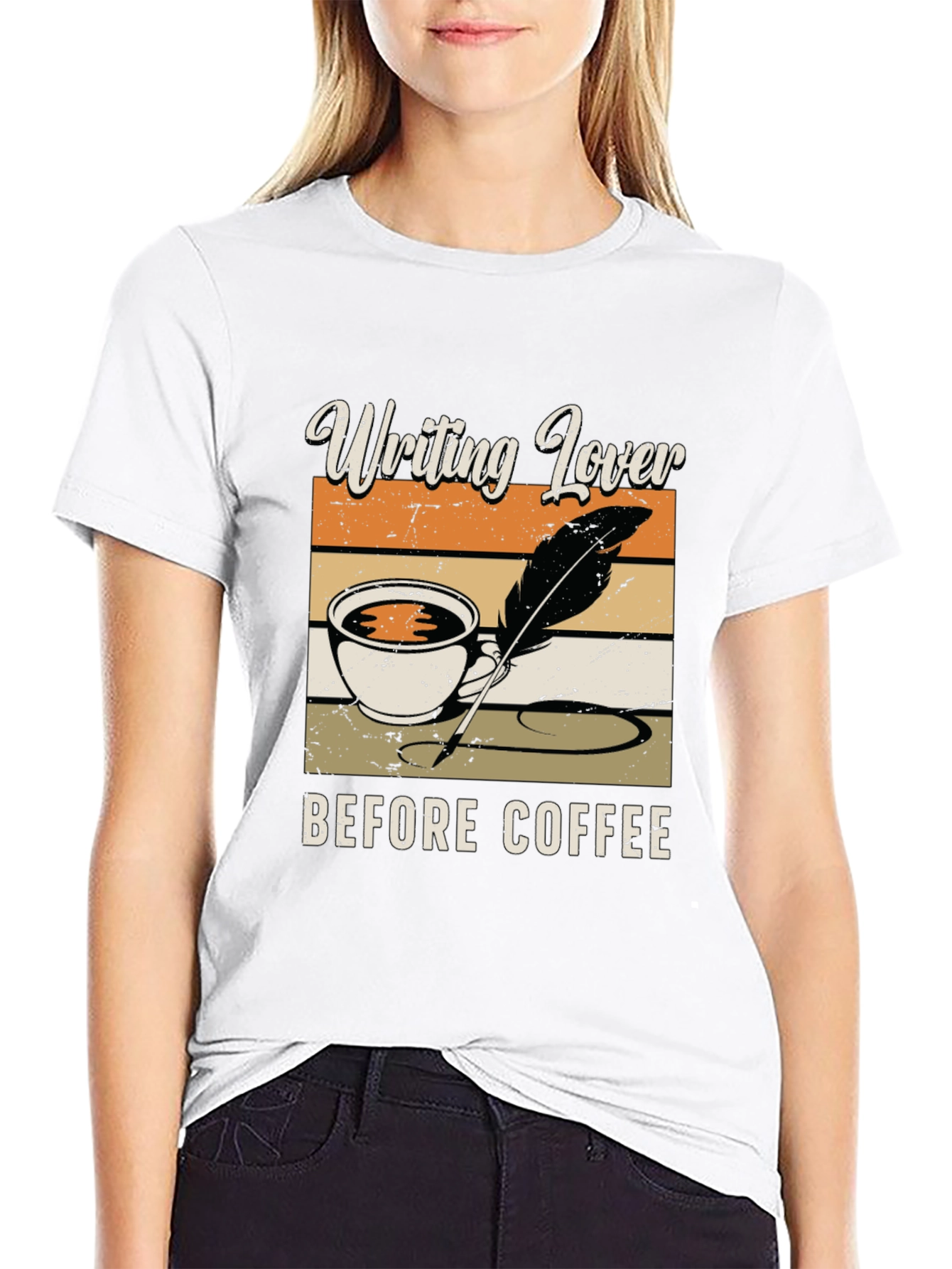 Writing Lover Before Coffee T-Shirt