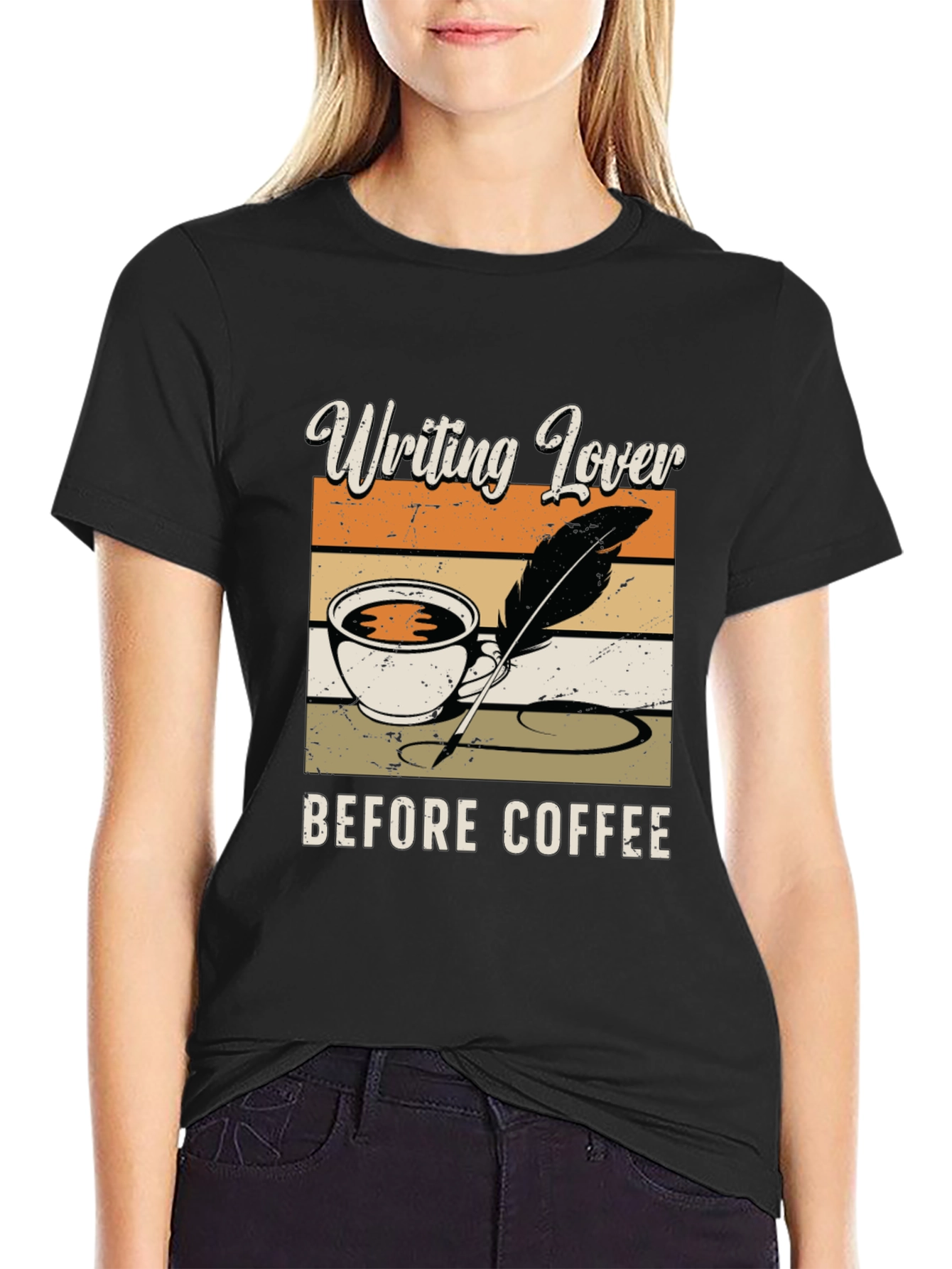 Writing Lover Before Coffee T-Shirt