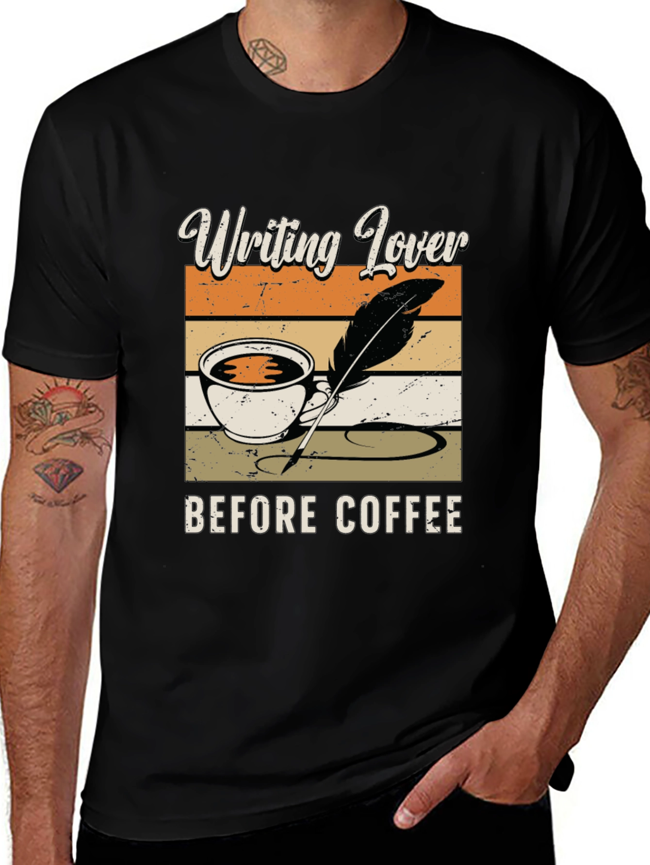 Writing Lover Before Coffee T-Shirt