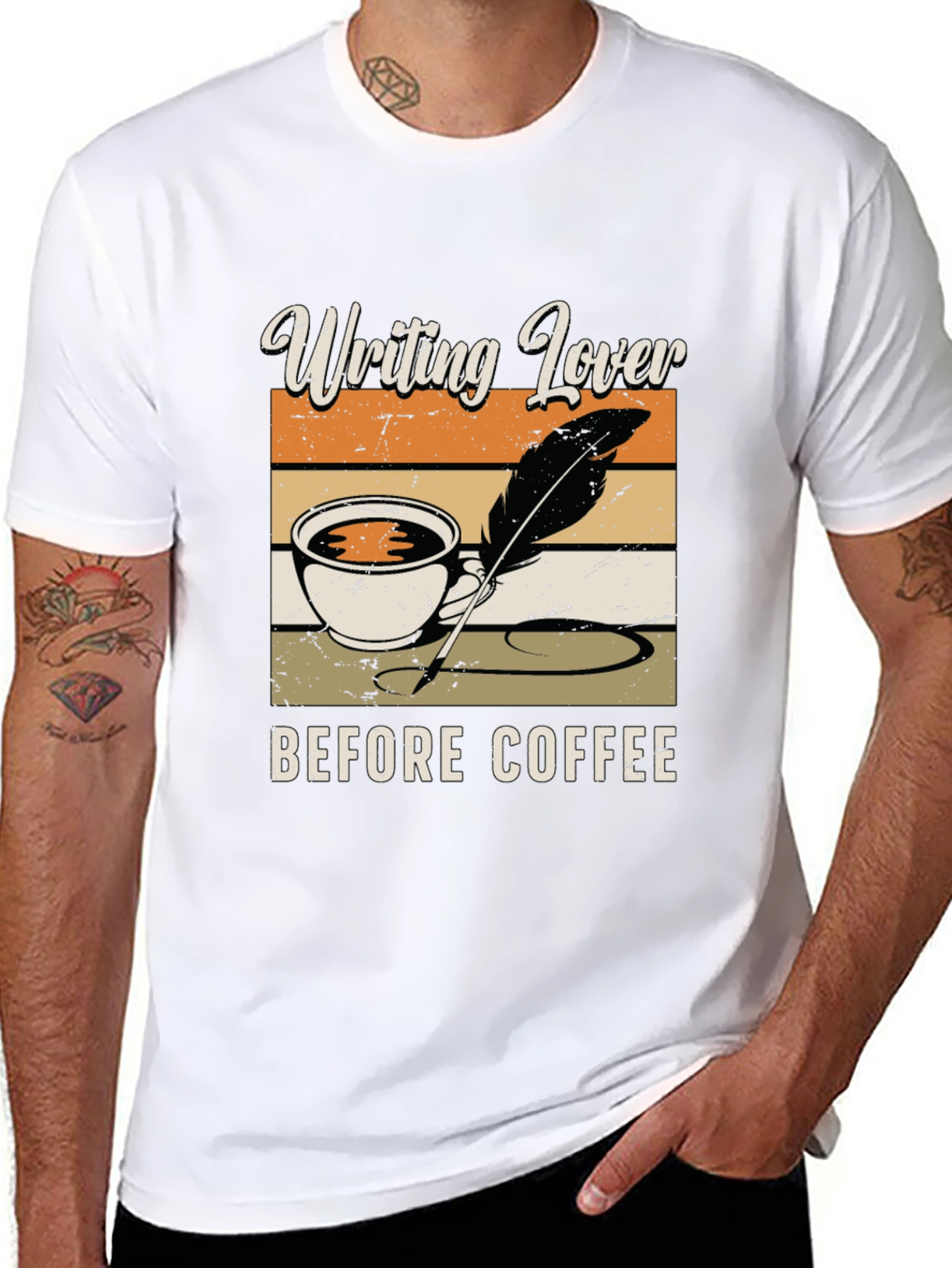 Writing Lover Before Coffee T-Shirt