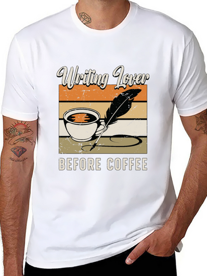 Writing Lover Before Coffee T-Shirt