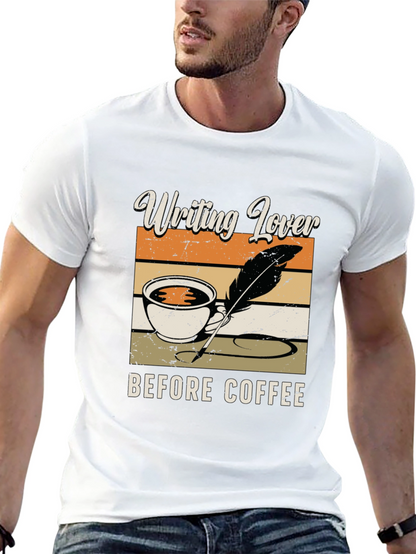 Writing Lover Before Coffee T-Shirt