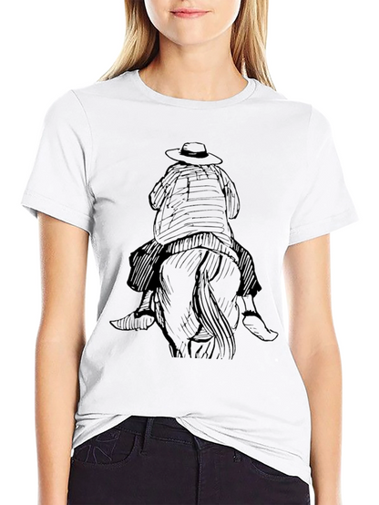 Black Cowboy Rider Graphic Tee