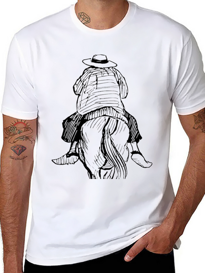 Black Cowboy Rider Graphic Tee
