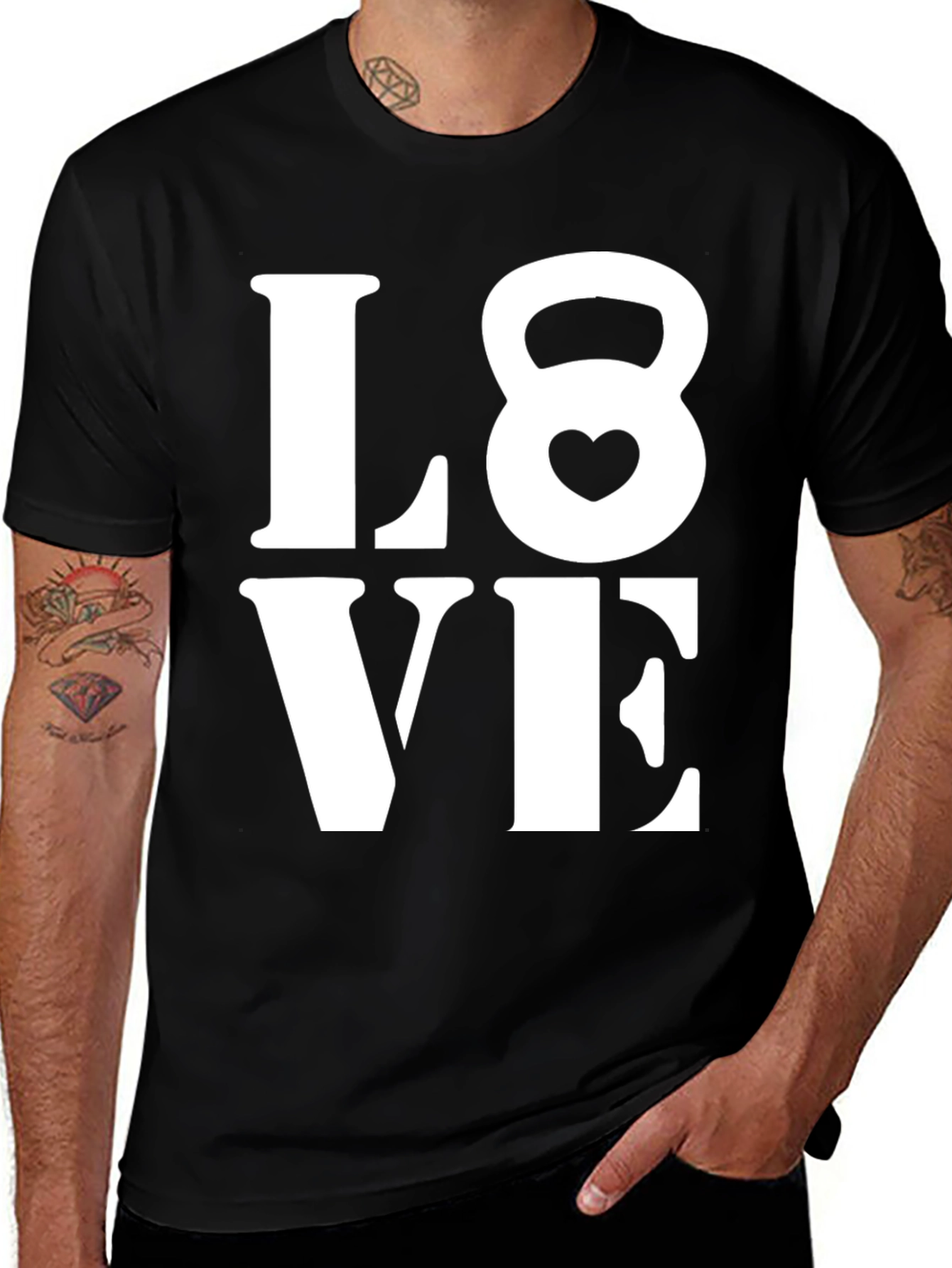 Love Kettlebell Black T-Shirt