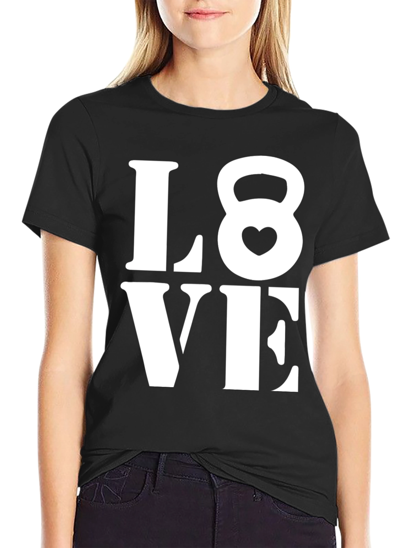 Love Kettlebell Black T-Shirt