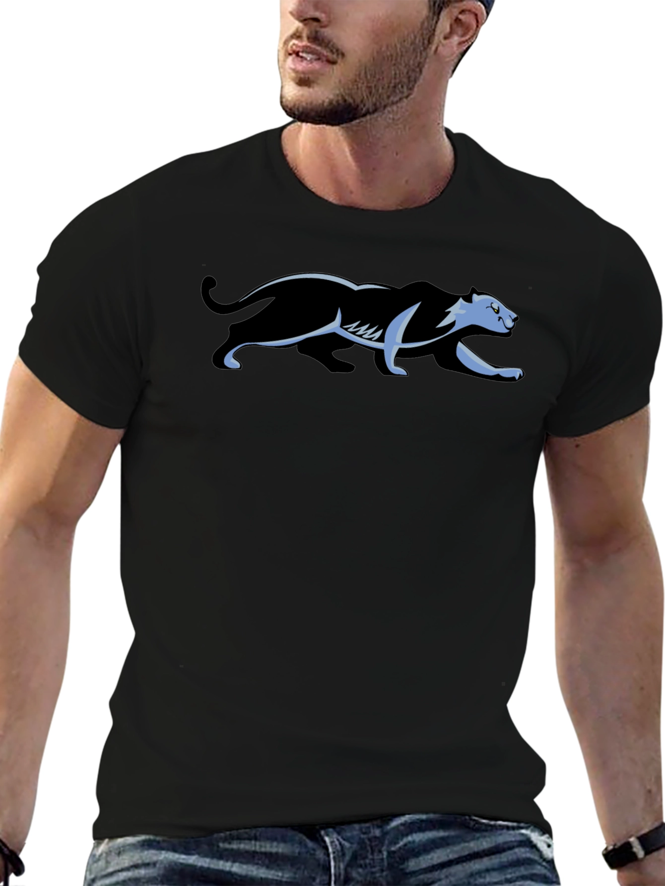 Black Panther Graphic Tee - Stylish Mens Casual Shirt