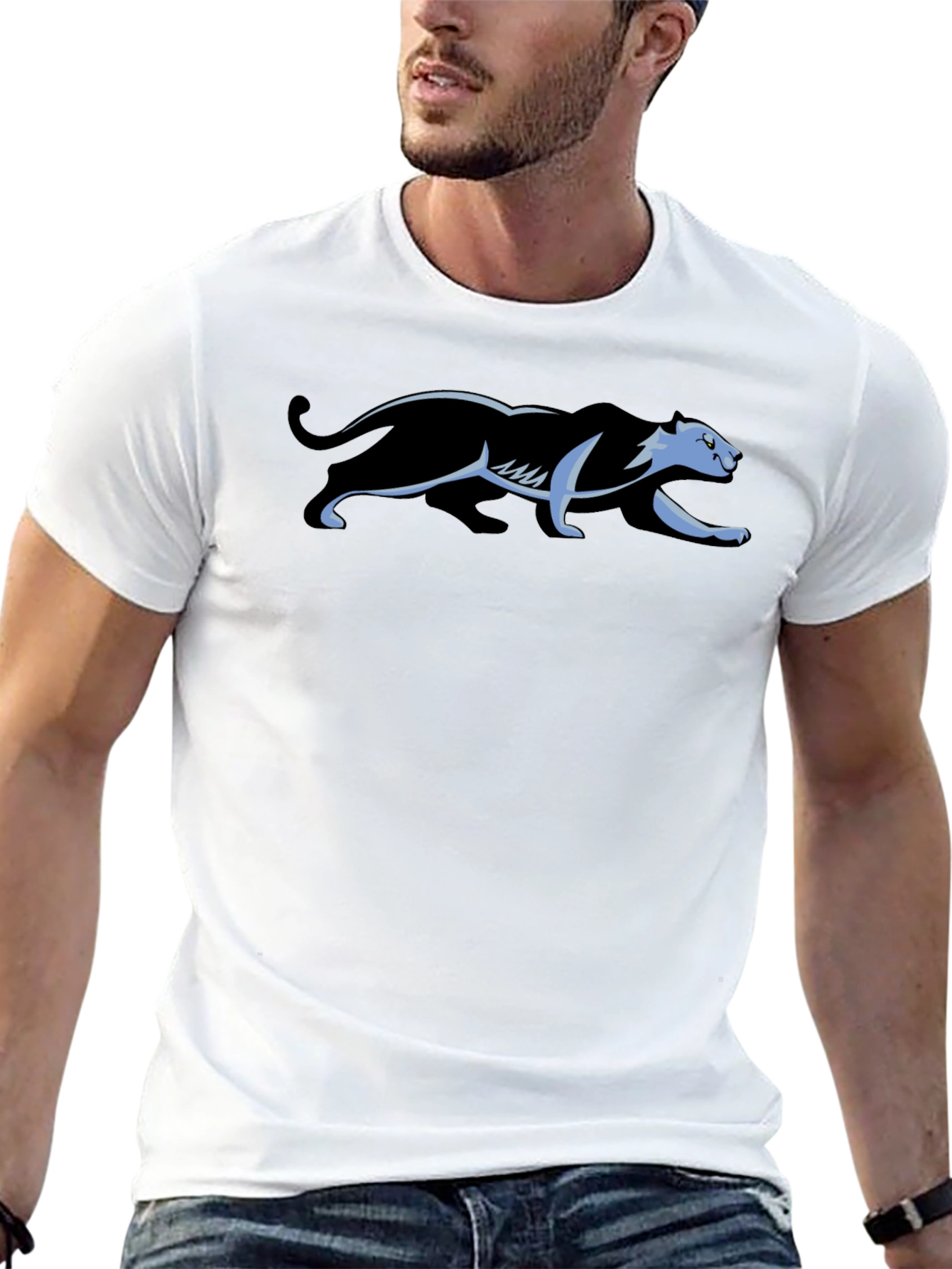 Black Panther Graphic Tee - Stylish Mens Casual Shirt