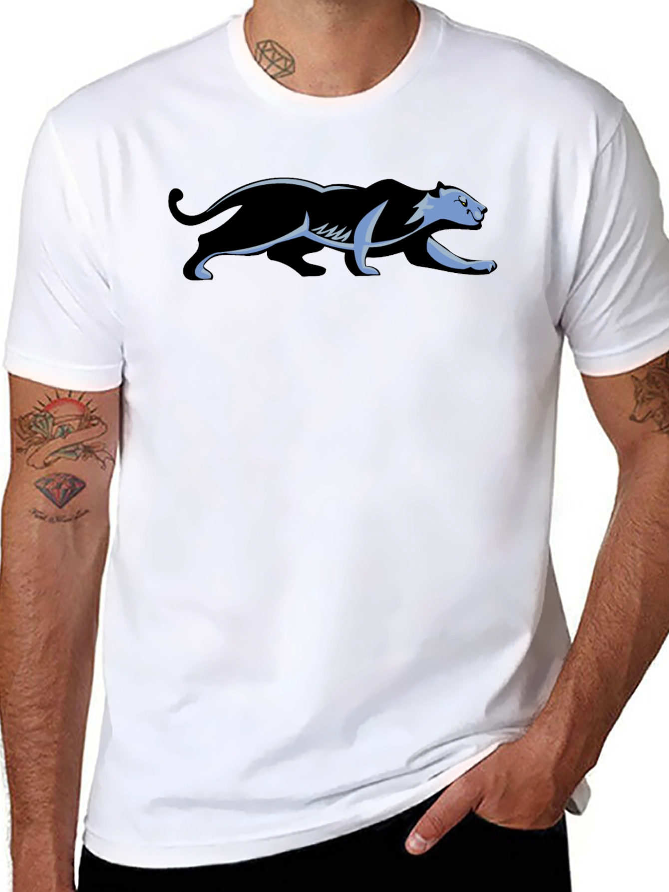Black Panther Graphic Tee - Stylish Mens Casual Shirt
