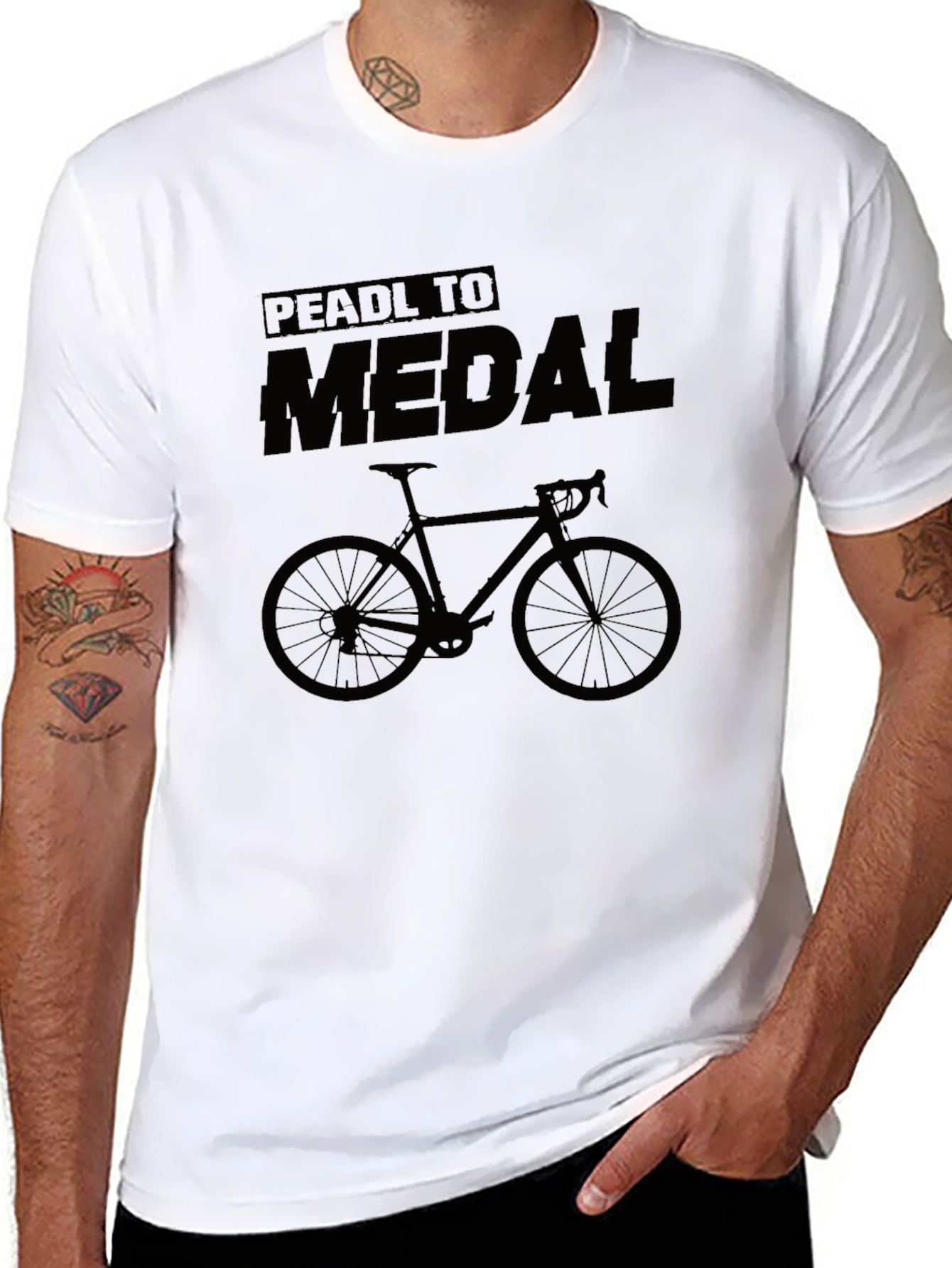 Pedal to Medal Black Graphic T-Shirt