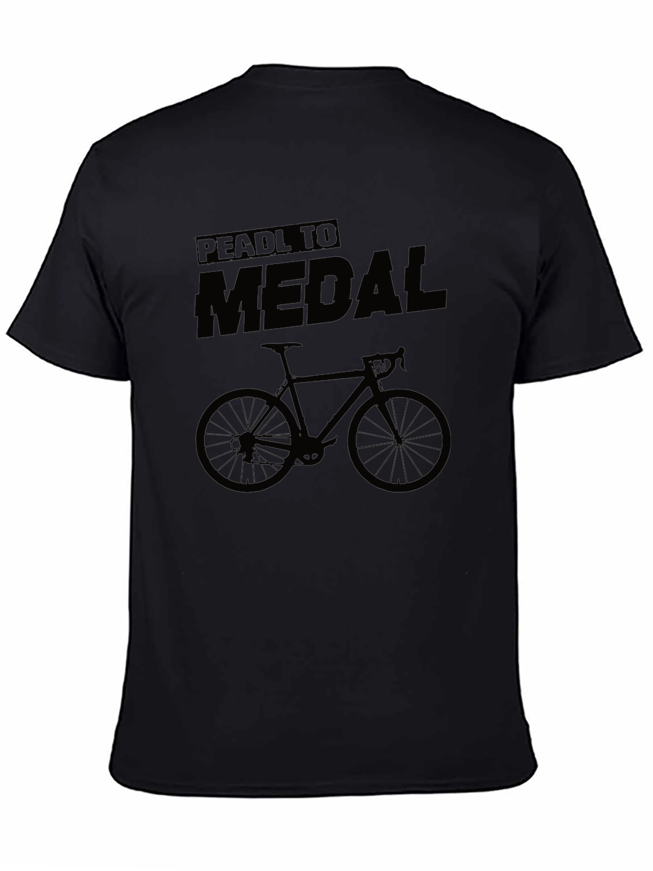 Pedal to Medal Black Graphic T-Shirt
