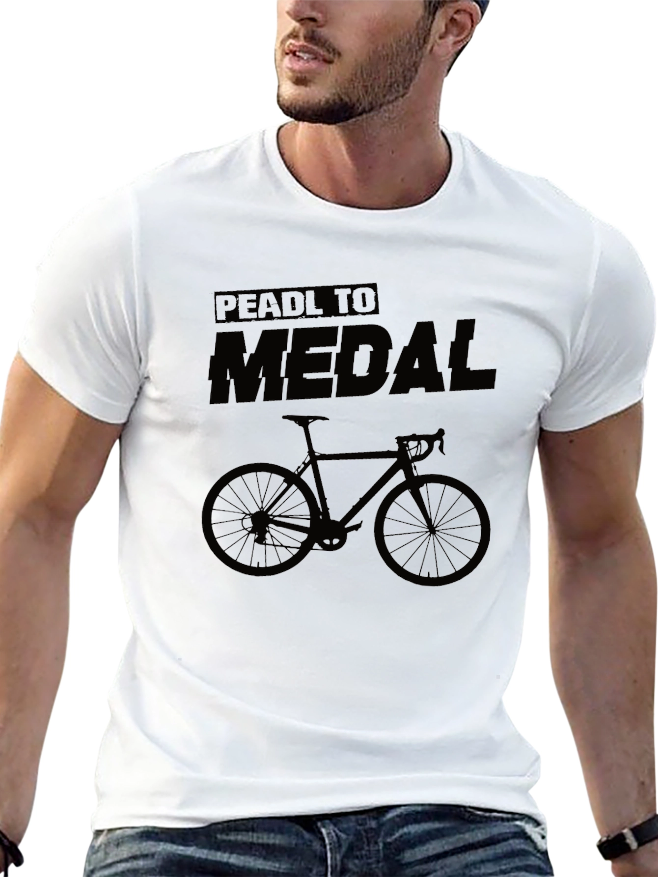 Pedal to Medal Black Graphic T-Shirt