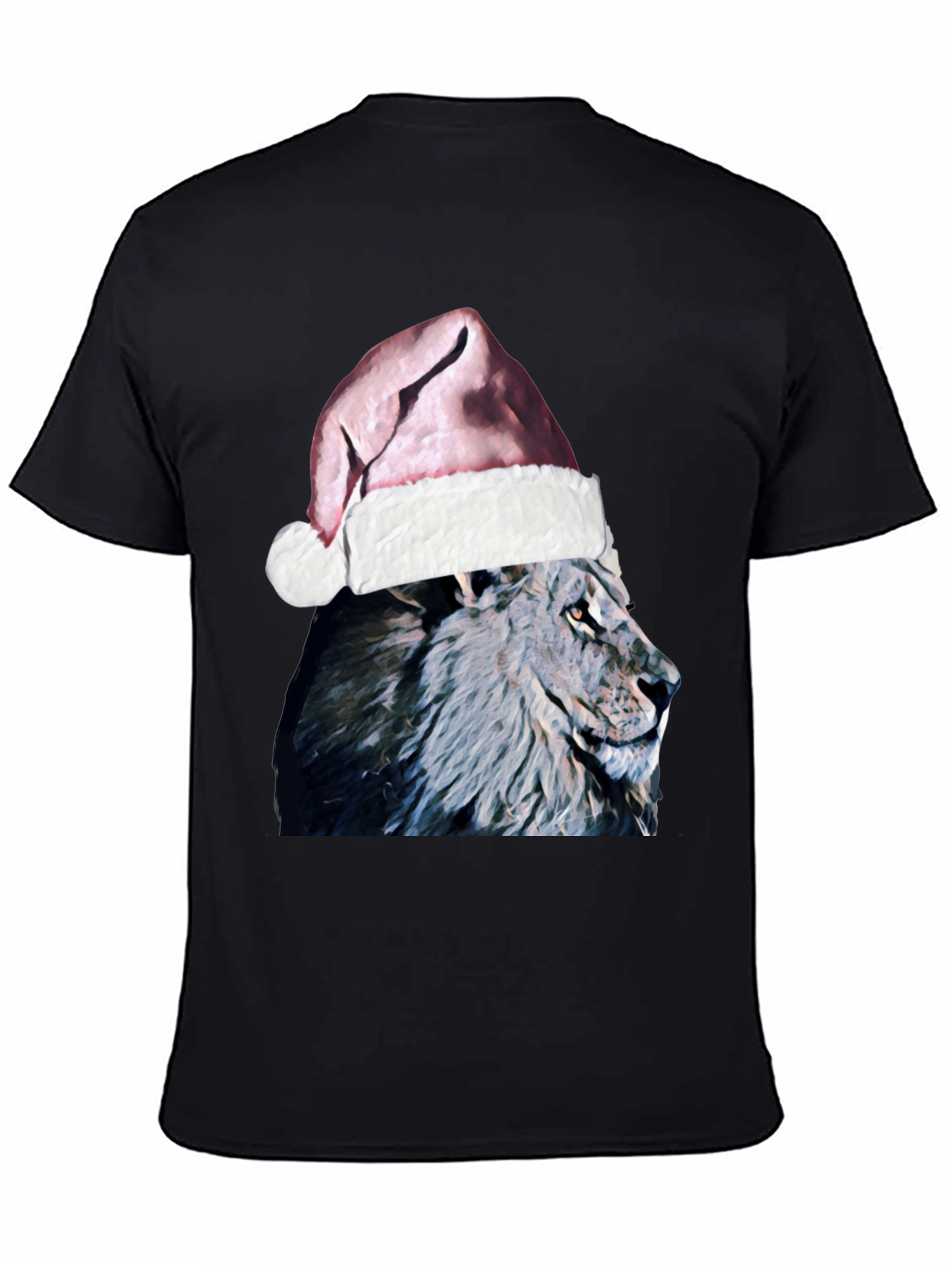 Festive Lion T-Shirt - Holiday Animal Tee