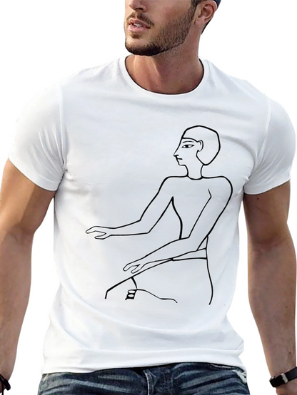 Egyptian Pharaoh Art Black T-Shirt