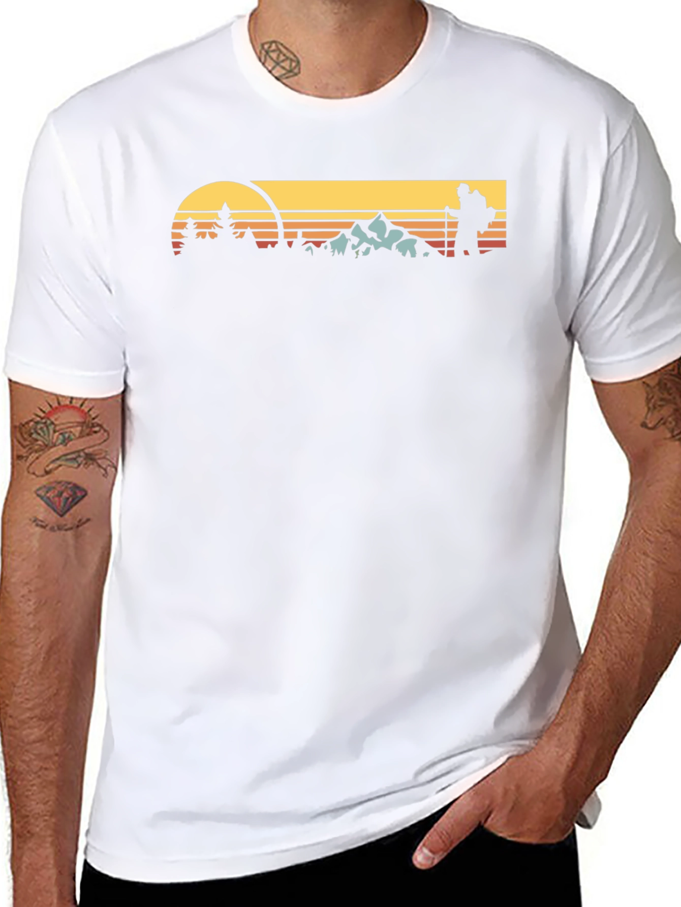 Retro Hiker T-Shirt - Outdoor Adventure