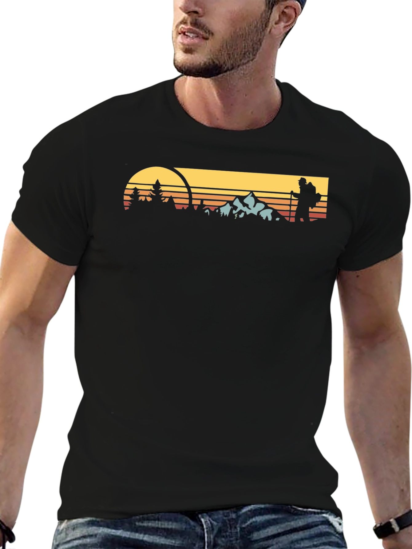 Retro Hiker T-Shirt - Outdoor Adventure