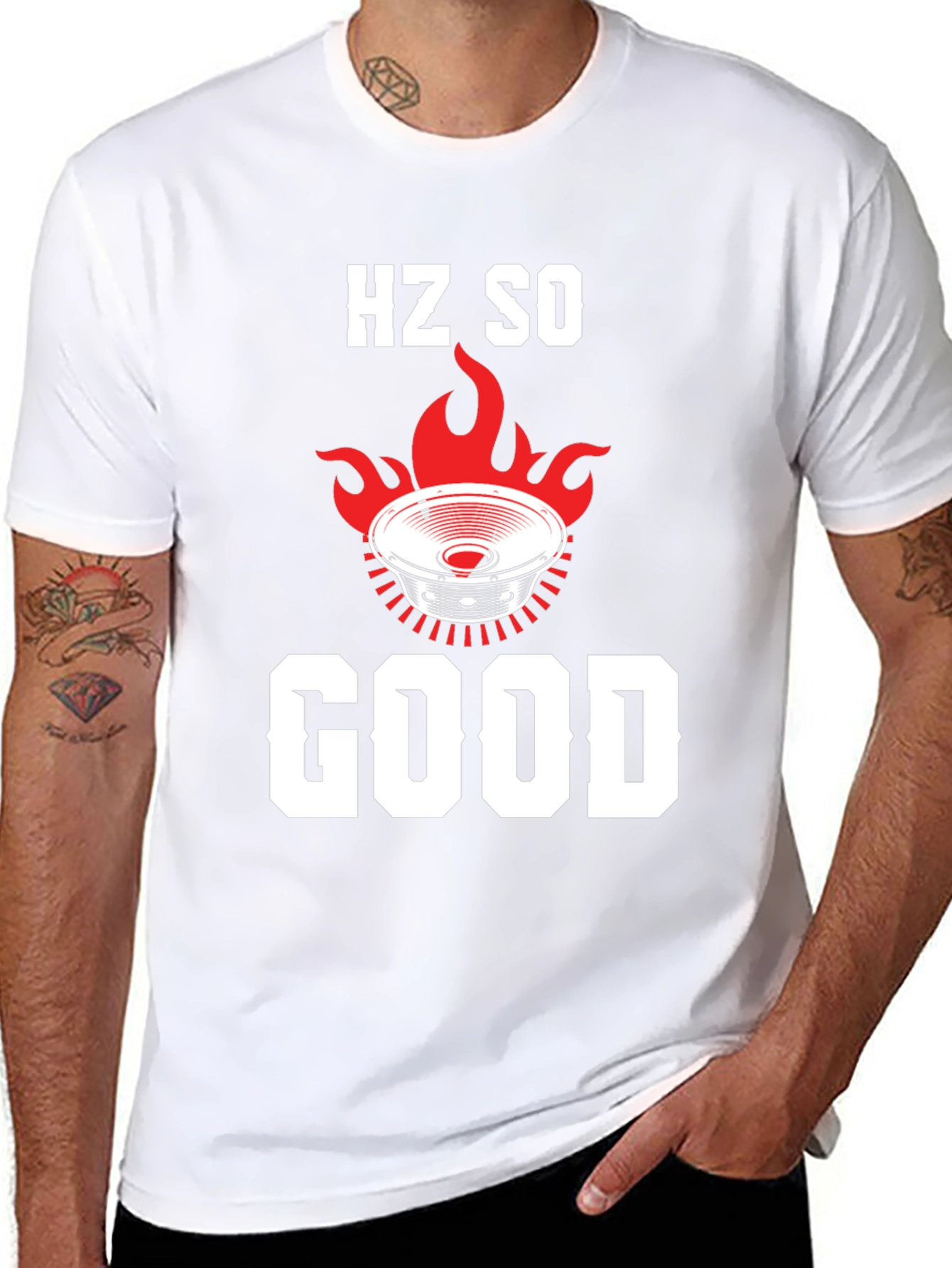 HZ SO GOOD Speaker Graphic T-Shirt - Black