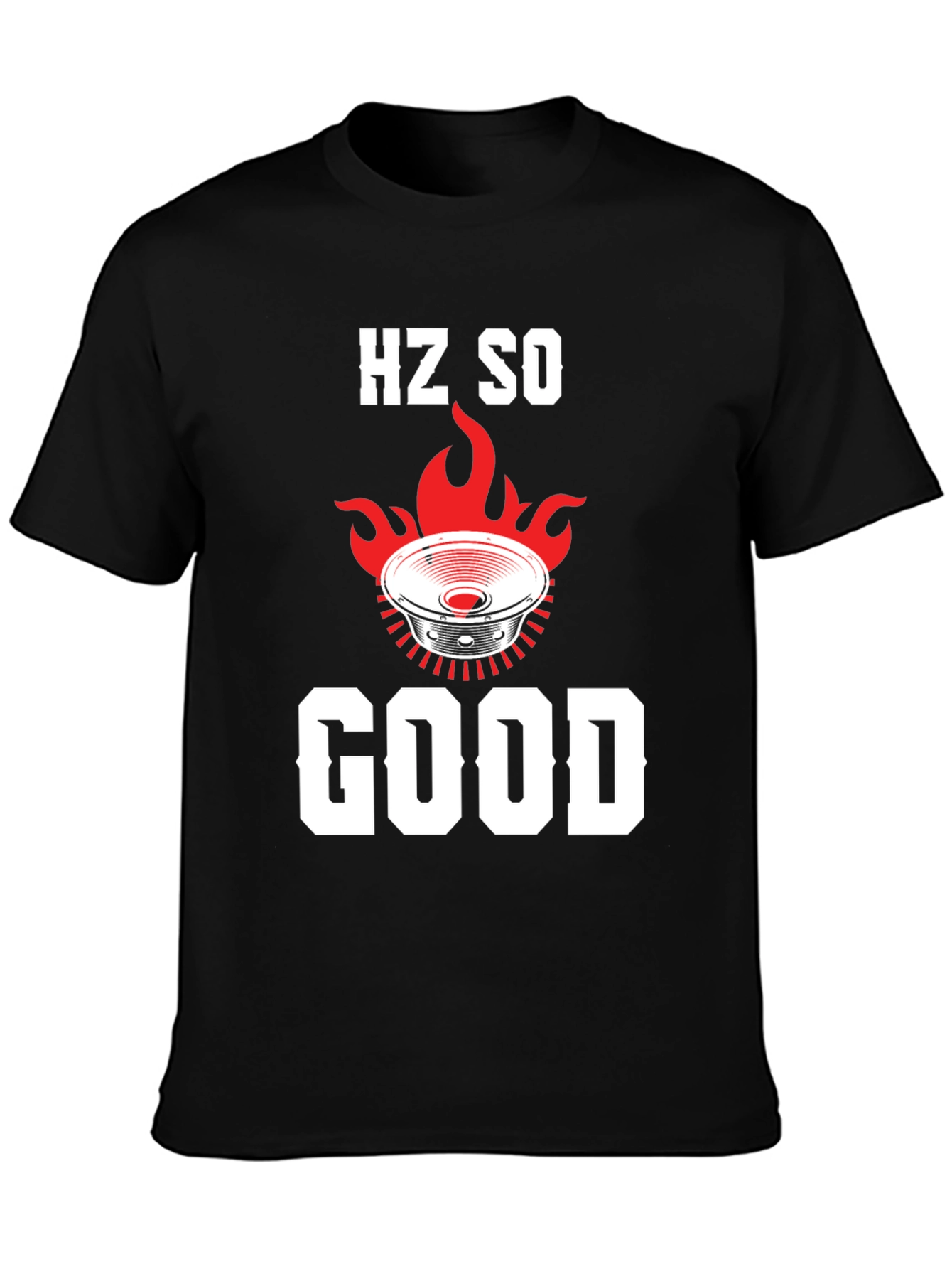 HZ SO GOOD Speaker Graphic T-Shirt - Black