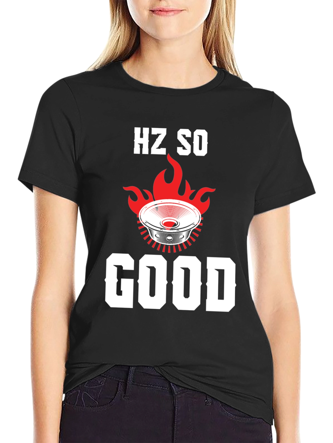 HZ SO GOOD Speaker Graphic T-Shirt - Black