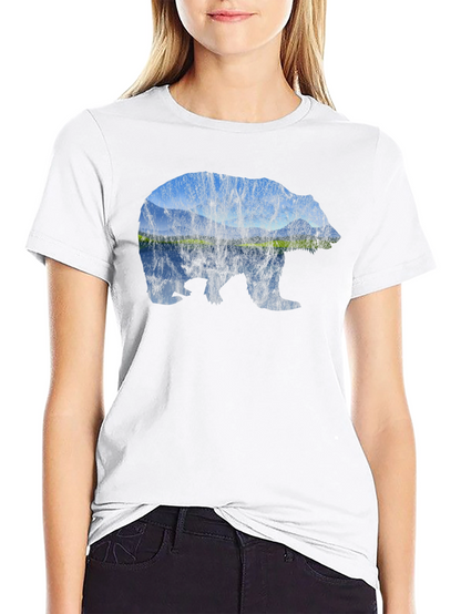 Bear Landscape Graphic Tee