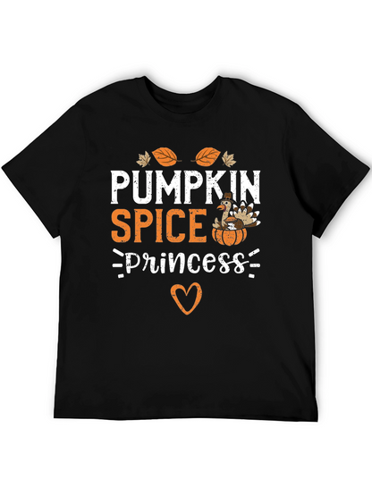 Pumpkin Spice Princess Thanksgiving T-Shirt