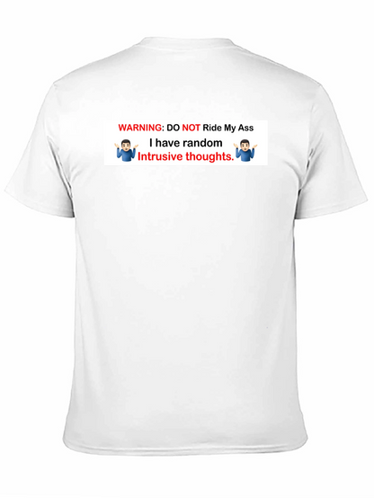 Warning: Do Not Ride My Ass T-Shirt