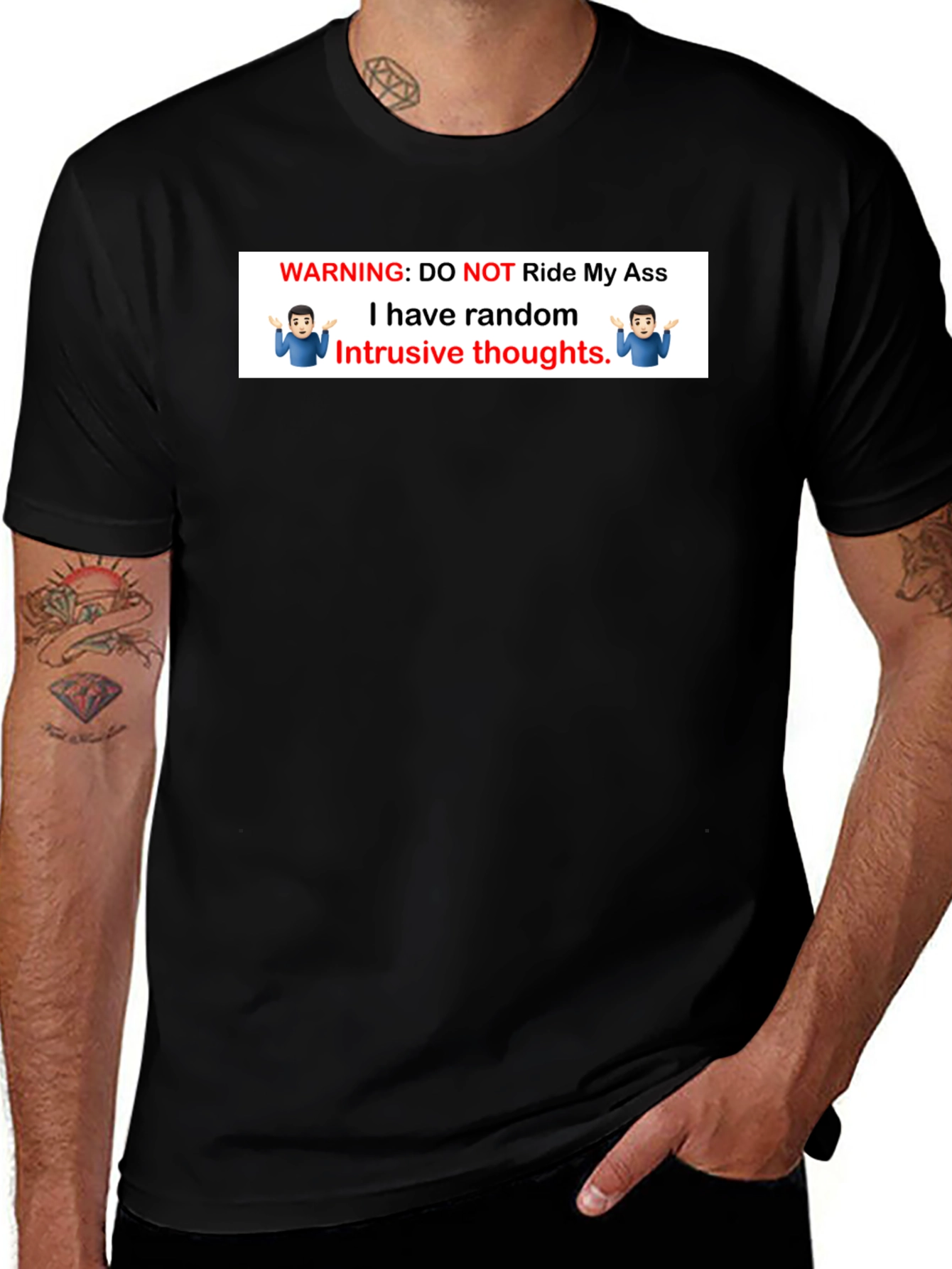Warning: Do Not Ride My Ass T-Shirt