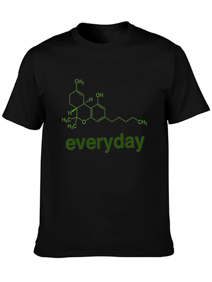 Cannabis Molecule Graphic Tee - everyday