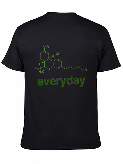 Cannabis Molecule Graphic Tee - everyday