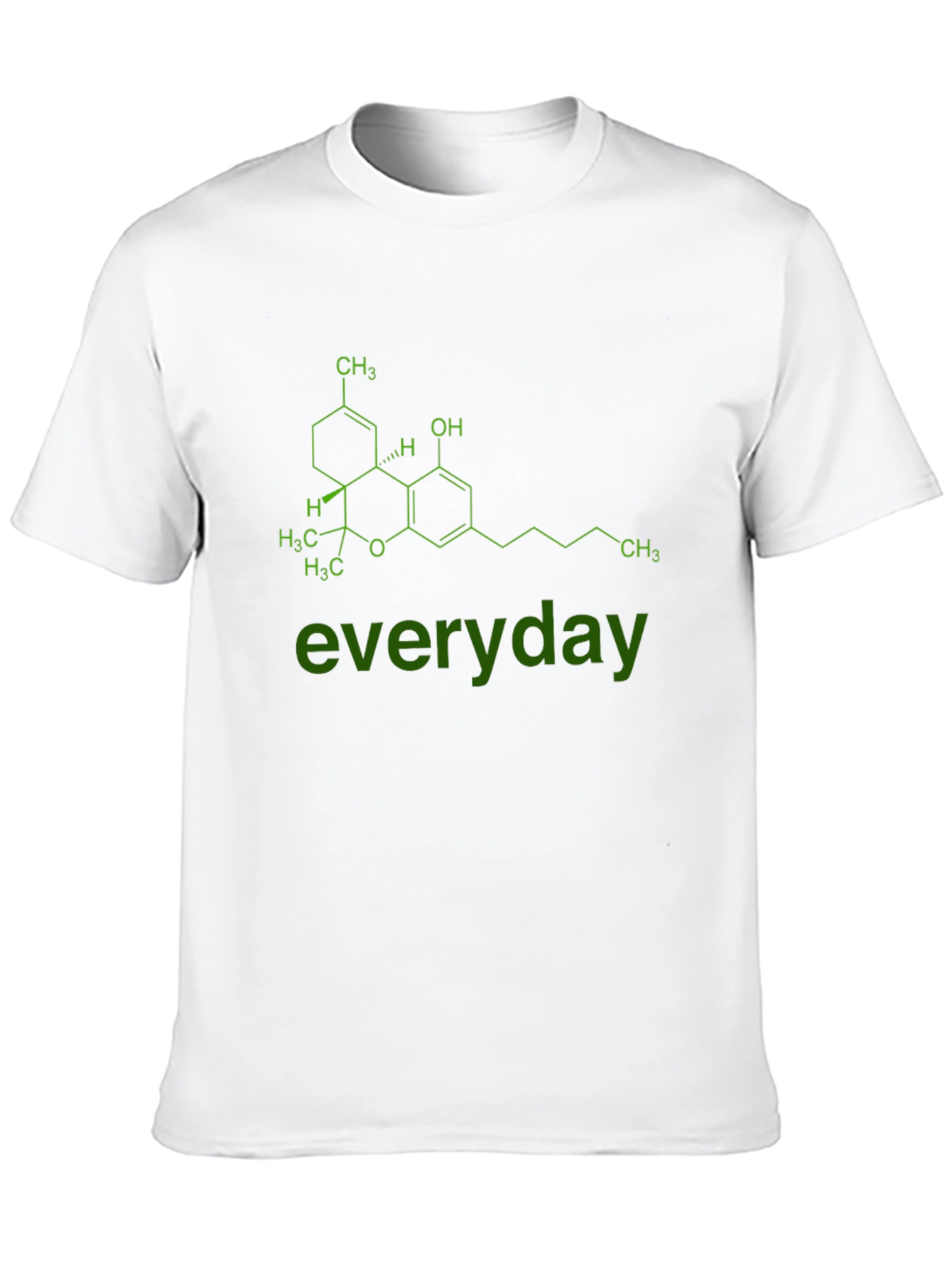 Cannabis Molecule Graphic Tee - everyday