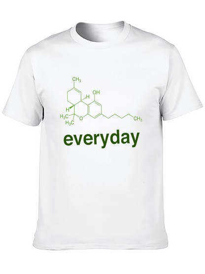 Cannabis Molecule Graphic Tee - everyday