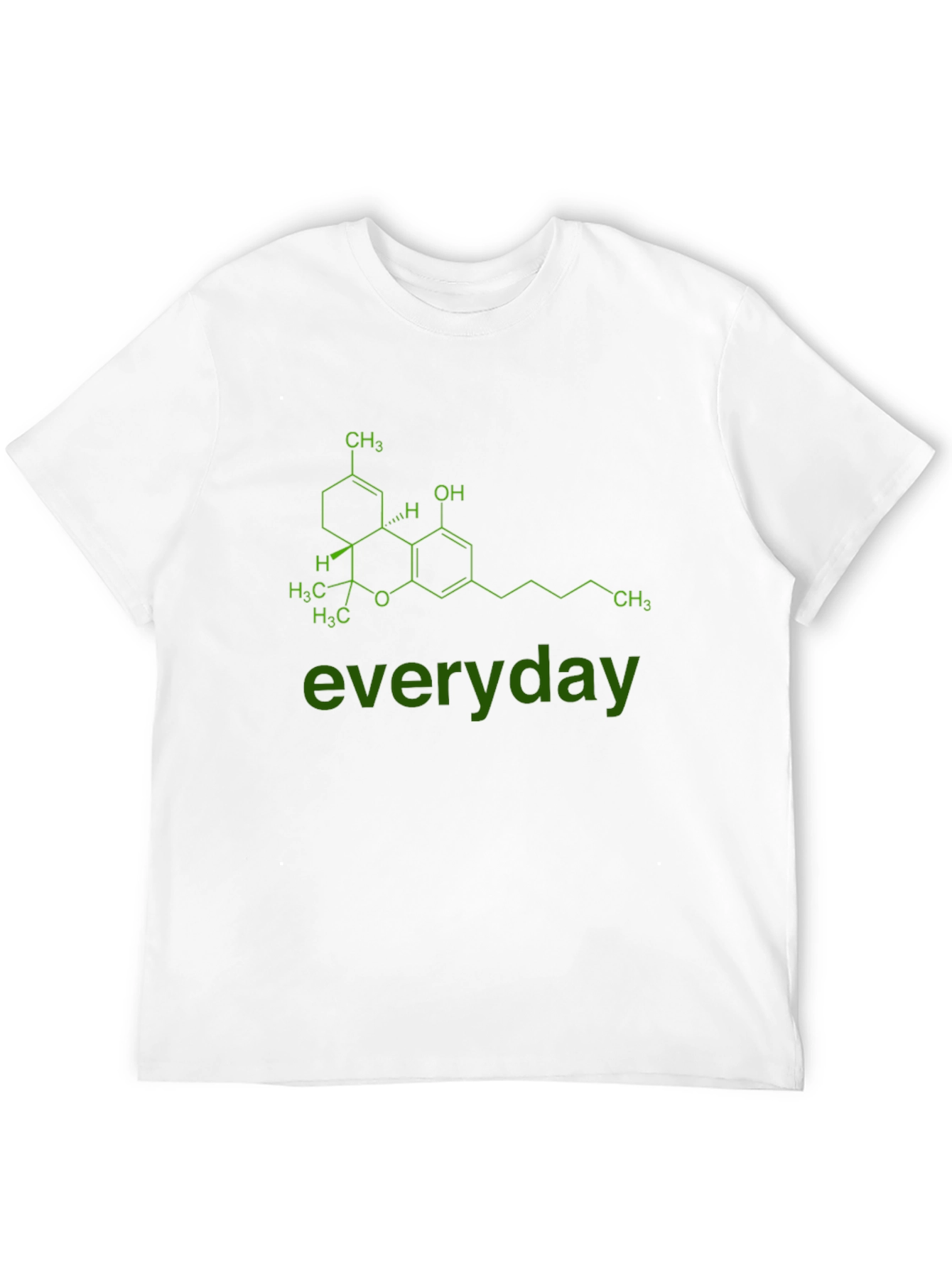 Cannabis Molecule Graphic Tee - everyday