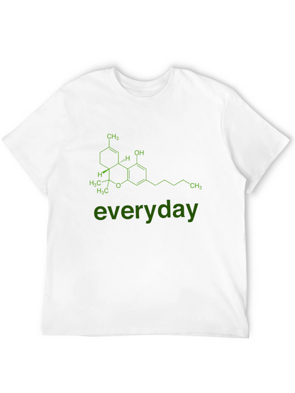 Cannabis Molecule Graphic Tee - everyday