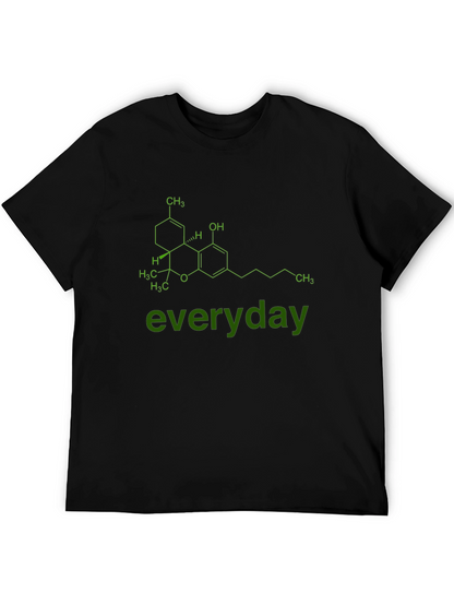Cannabis Molecule Graphic Tee - everyday