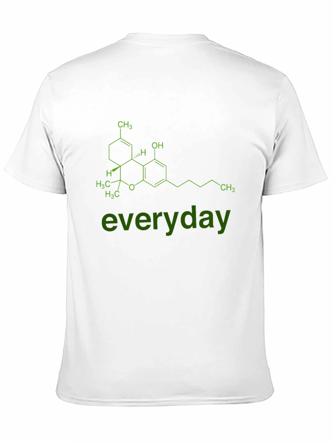 Cannabis Molecule Graphic Tee - everyday
