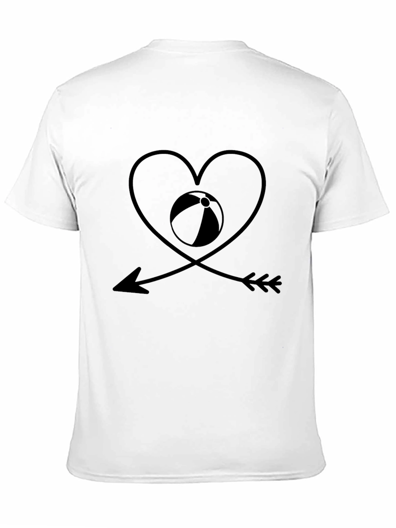 Beach Lover Black Graphic Tee