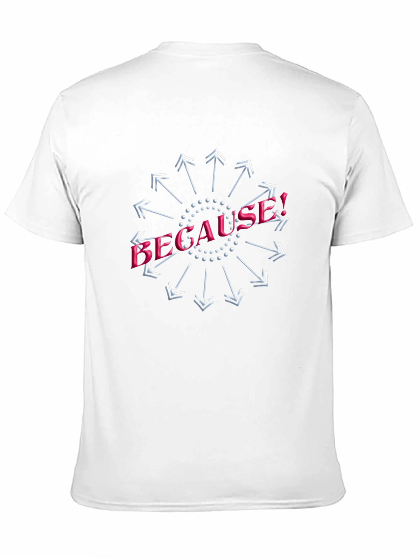 Because Graphic Tee Black Cotton Shirt