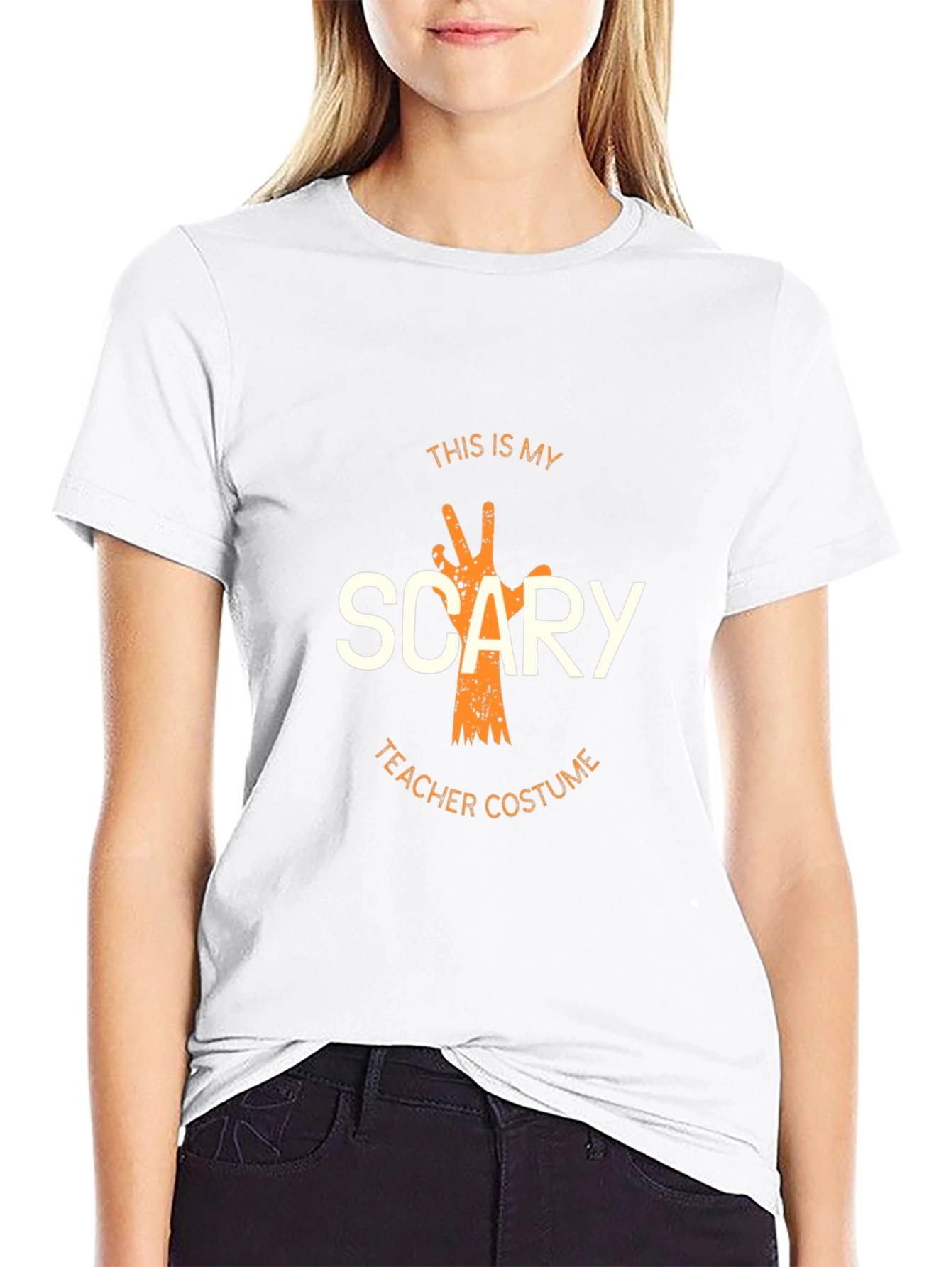 Scary Teacher Costume Graphic T-Shirt