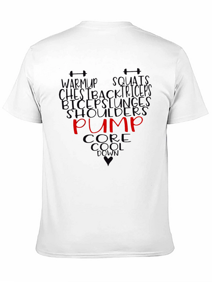 Workout T-Shirt Gym Fitness Training Pump Tee