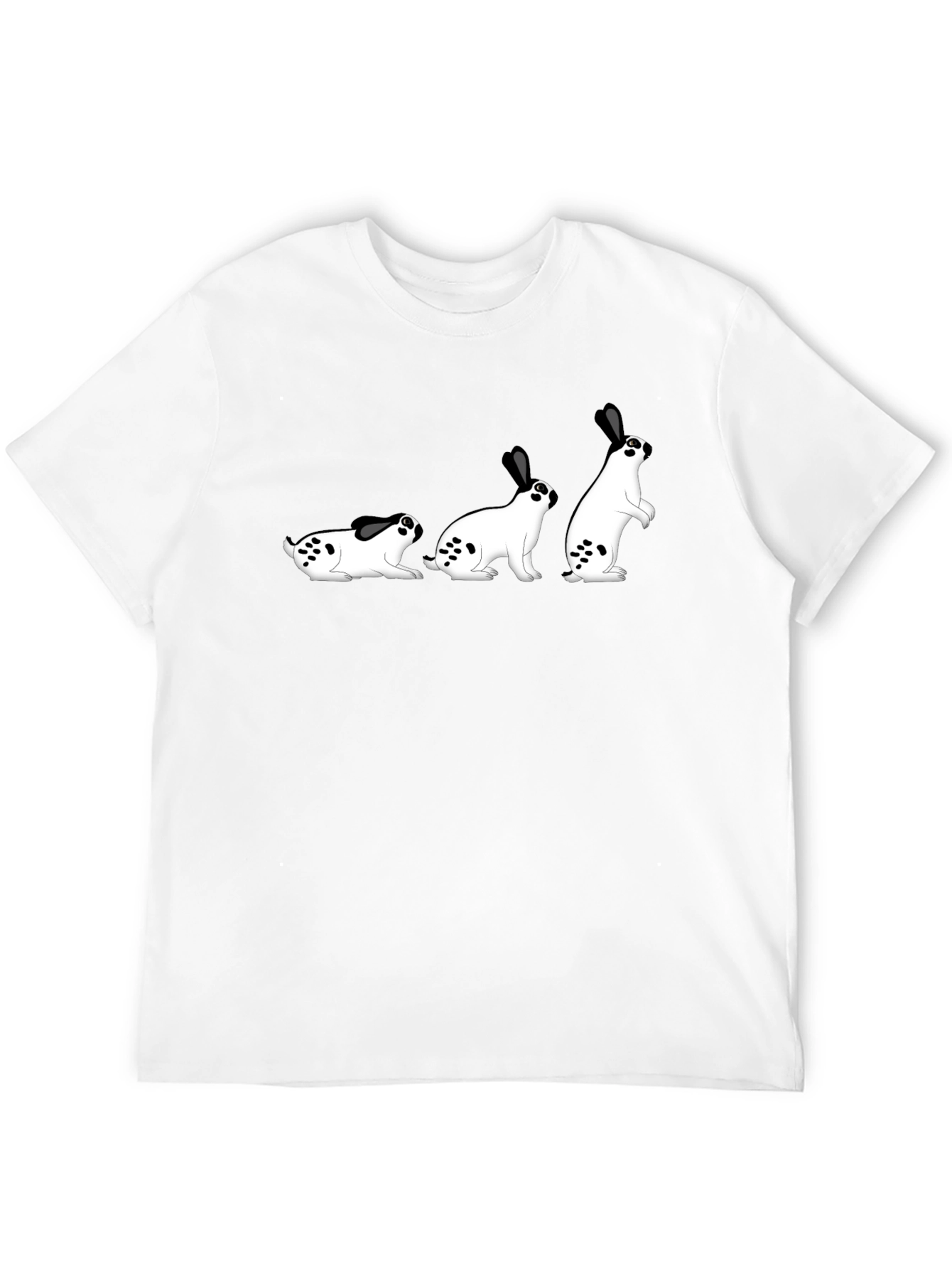 Funny Bunny Evolution T-Shirt - Black