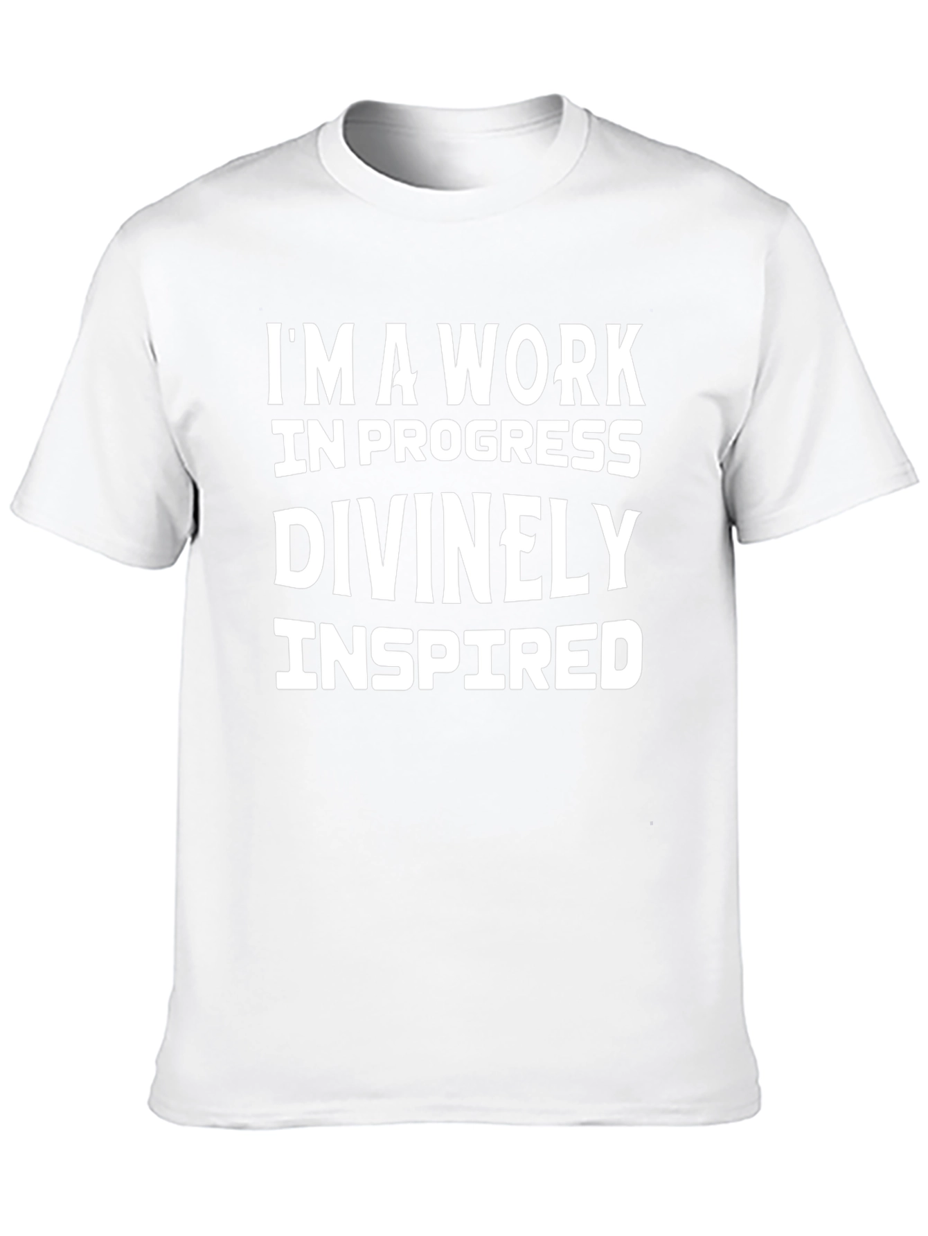 Inspirational Work in Progress Graphic T-Shirt