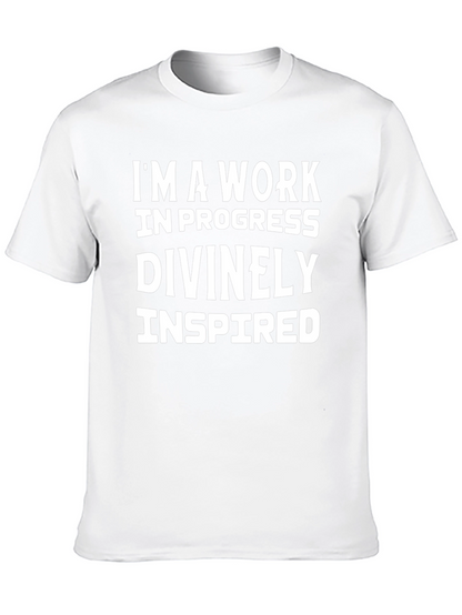 Inspirational Work in Progress Graphic T-Shirt