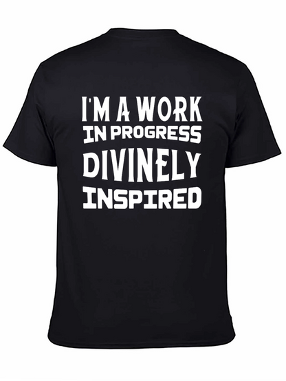 Inspirational Work in Progress Graphic T-Shirt